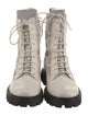 Tod's Leather Printed Combat Boots
