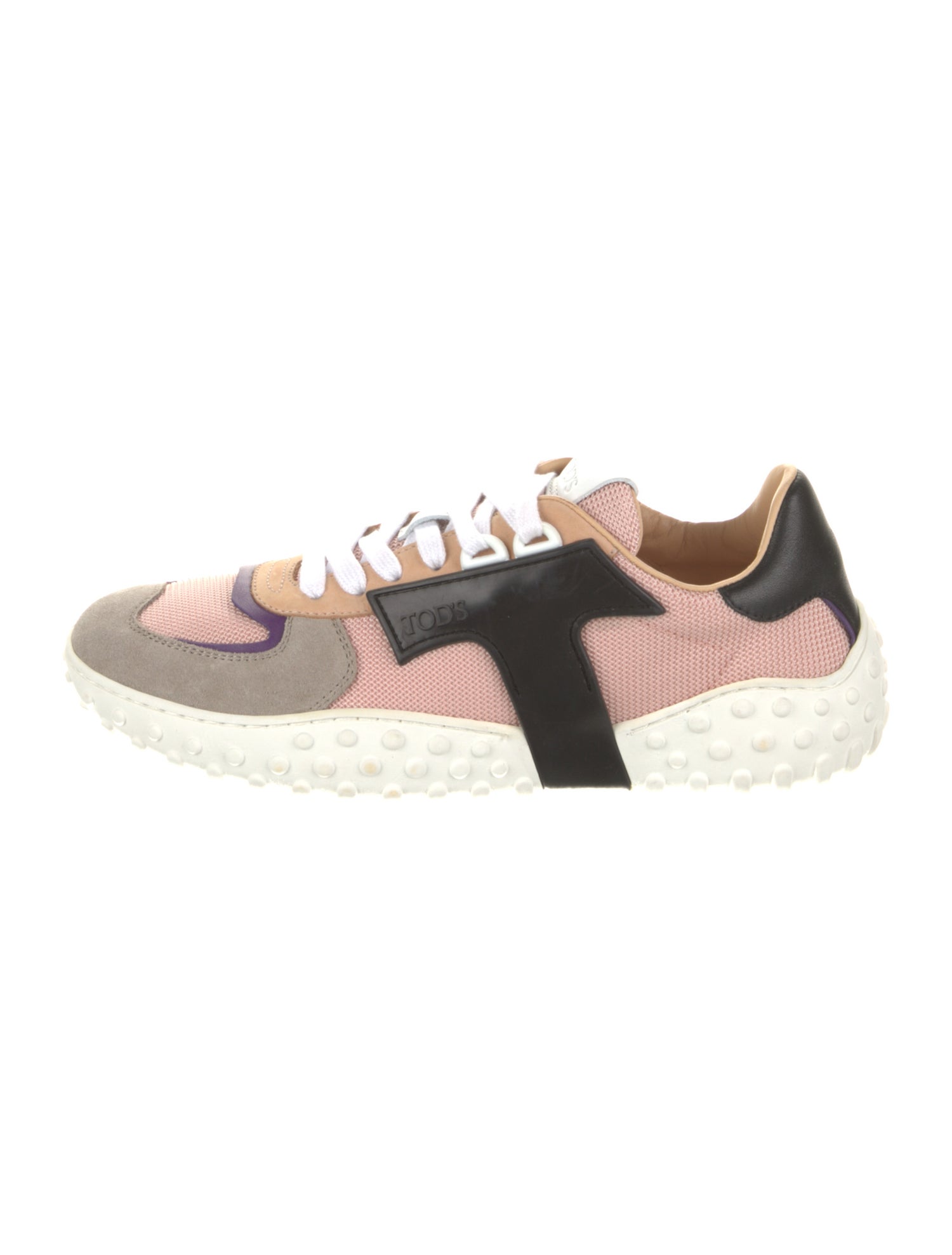 Tod's Mesh Colorblock Pattern Sneakers