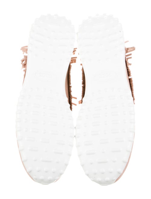 Tod's Suede Fringe Trim Accent Sneakers