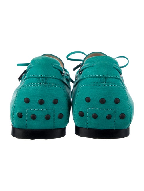 Tod's Suede Bow Accents Moccasins