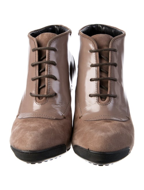 Tod's Suede Lace-Up Boots