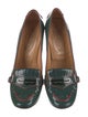 Tod's Patent Leather Fringe Trim Accent Pumps