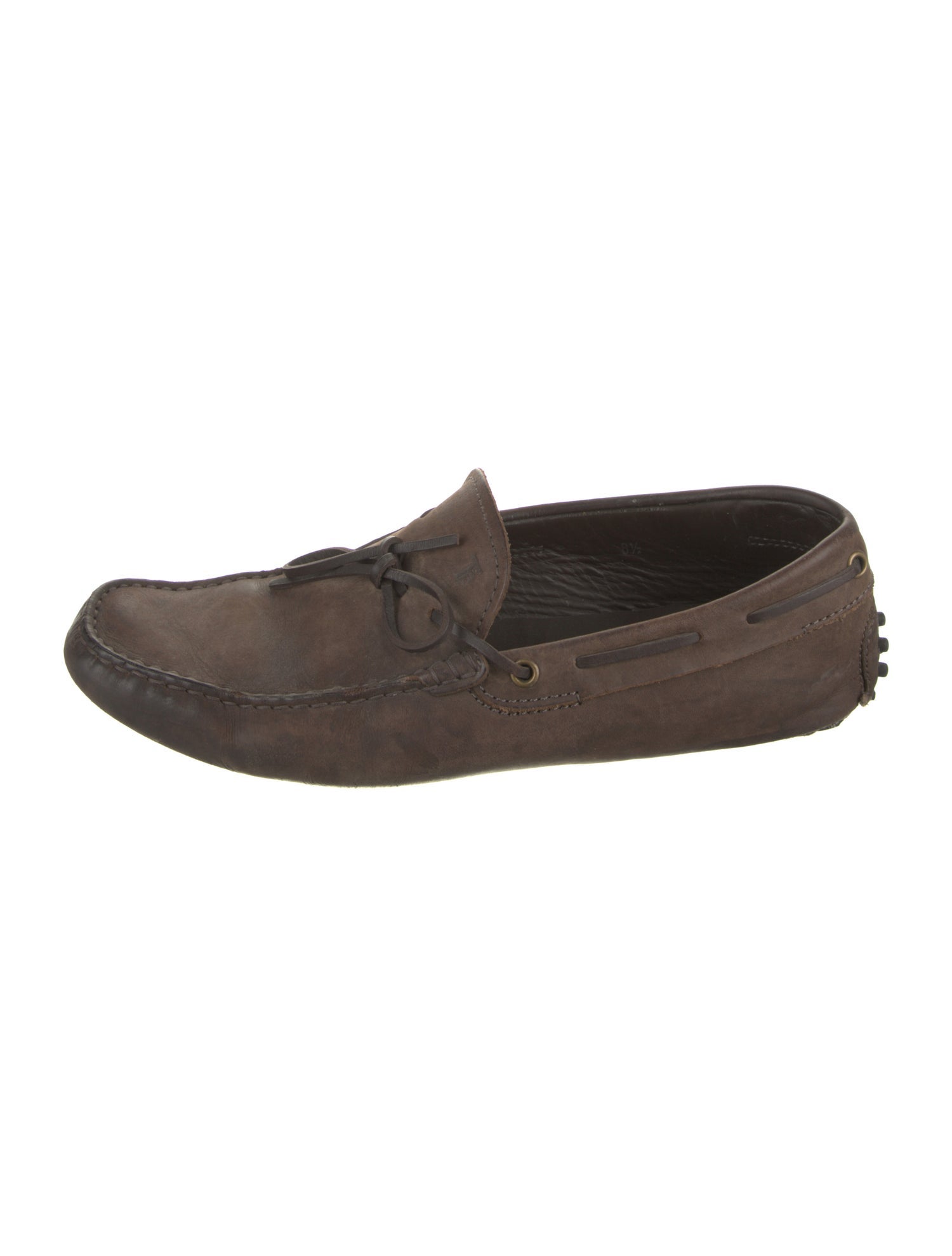 Tod's Suede Leather Trim Embellishment Drivers