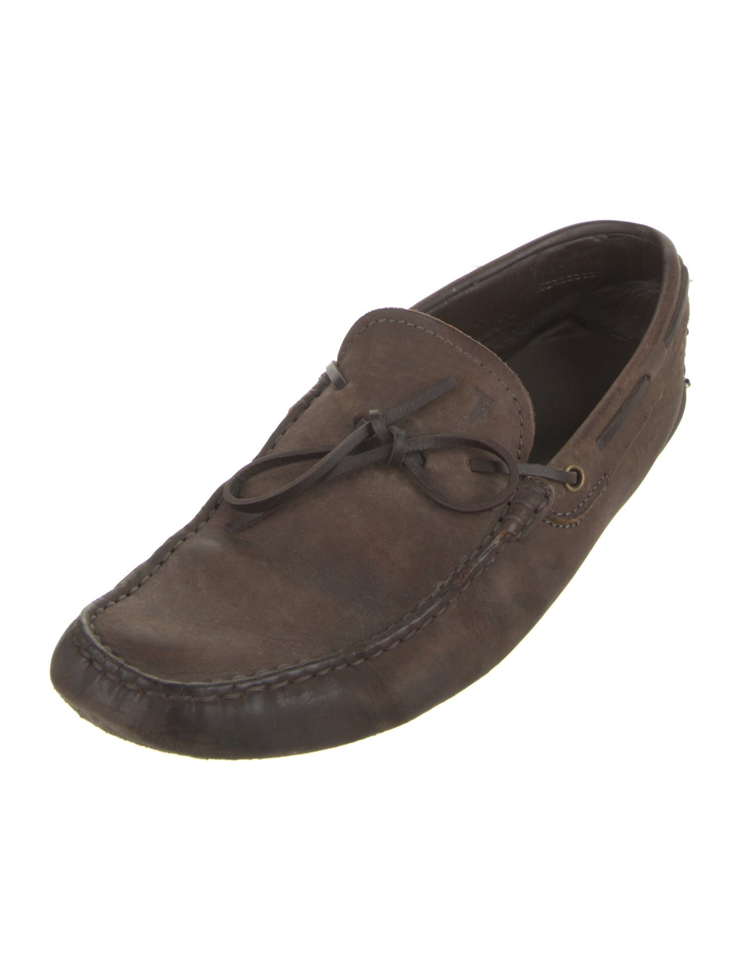 Tod's Suede Leather Trim Embellishment Drivers