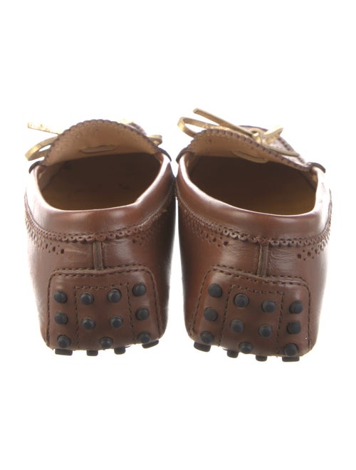 Tod's Leather Lasercut Accents Loafers