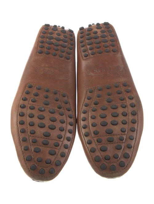 Tod's Leather Lasercut Accents Loafers