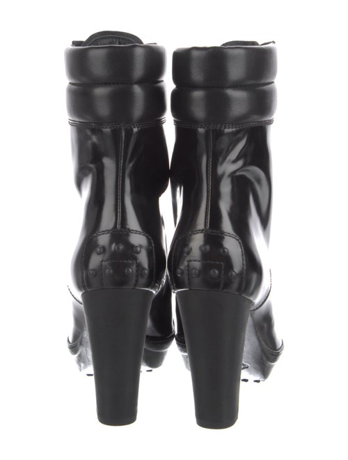 Tod's Patent Leather Lace-Up Boots