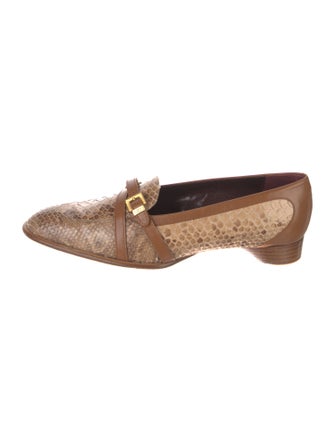 Tod's Python Animal Print Loafers