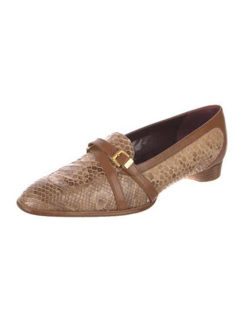 Tod's Python Animal Print Loafers