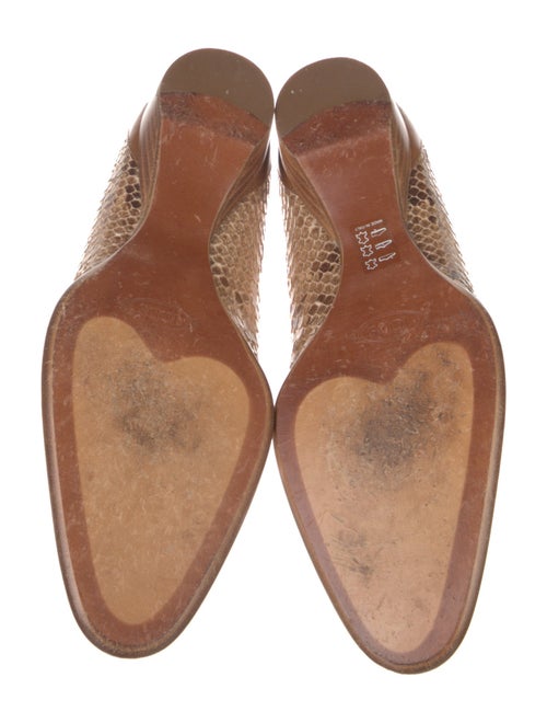 Tod's Python Animal Print Loafers