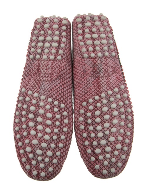 Tod's Suede Crystal Embellishments Loafers