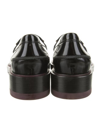 Tod's Leather Whipstitch Trim Loafers