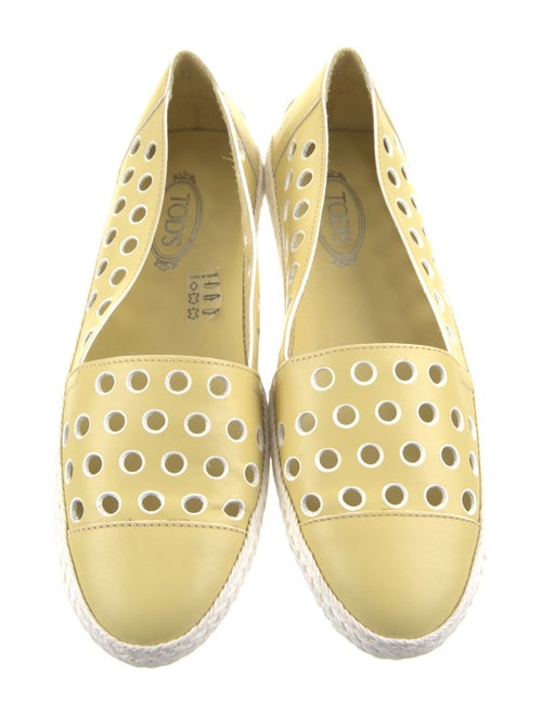 Tod's Leather Lasercut Accents Flats