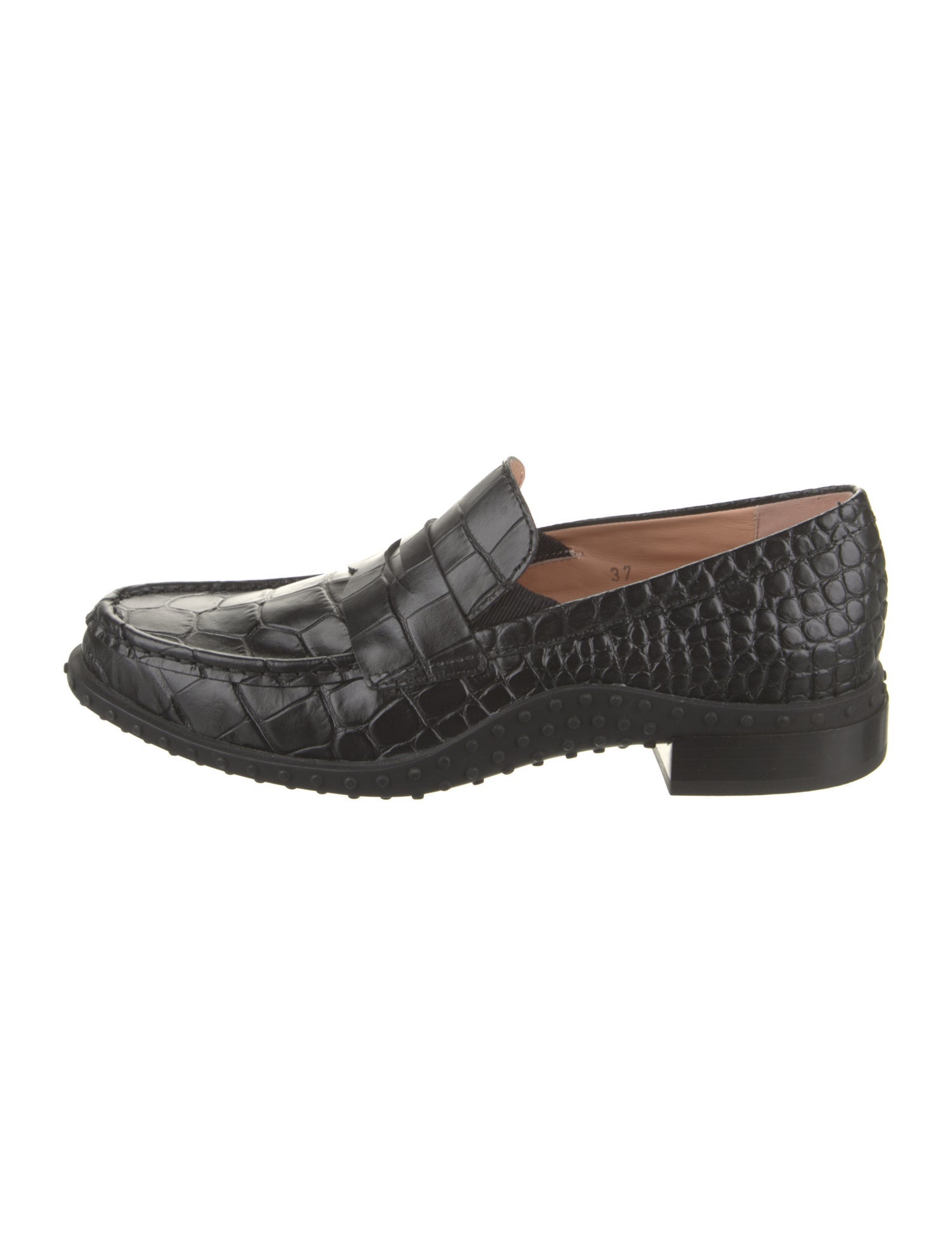 Tod's Embossed Leather Loafers