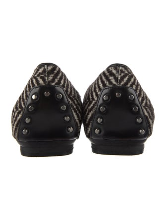 Tod's Ponyhair Tweed Pattern Flats