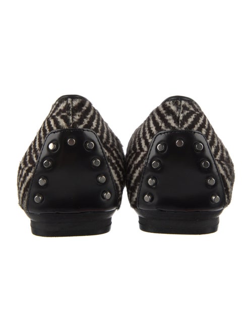 Tod's Ponyhair Tweed Pattern Flats