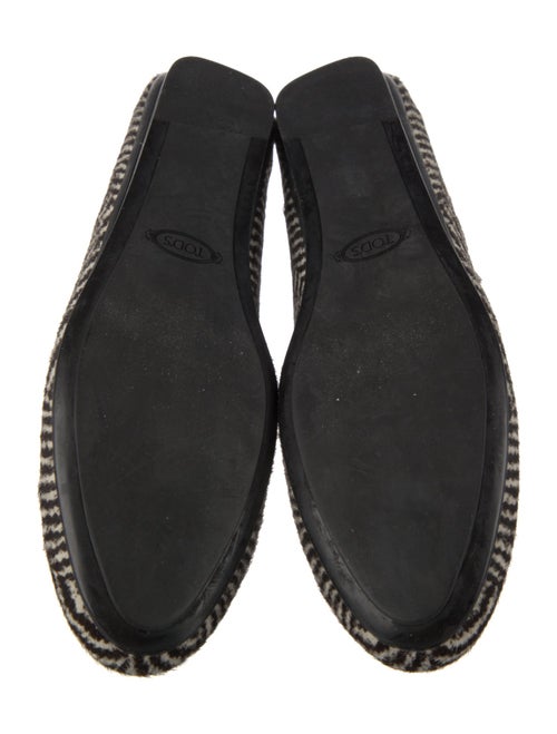 Tod's Ponyhair Tweed Pattern Flats