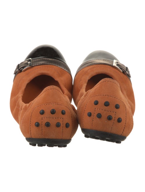 Tod's Suede Leather Trim Embellishment Flats