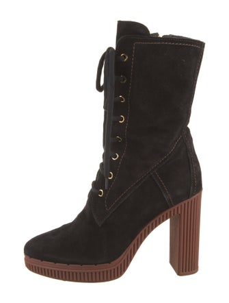 Tod's Suede Lace-Up Boots