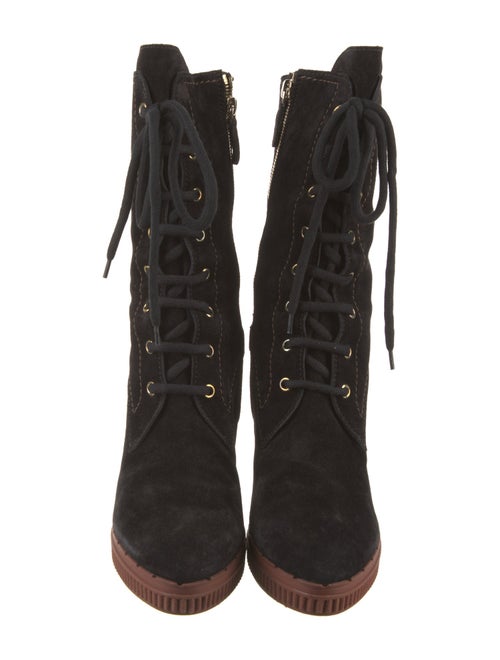 Tod's Suede Lace-Up Boots