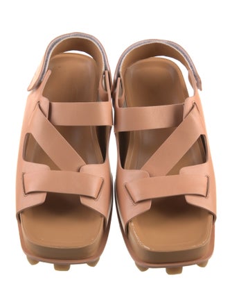 Tod's Leather Slingback Sandals
