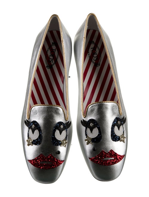 Tod's Leather Printed Loafers