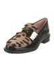 Tod's Patent Leather Animal Print Loafers