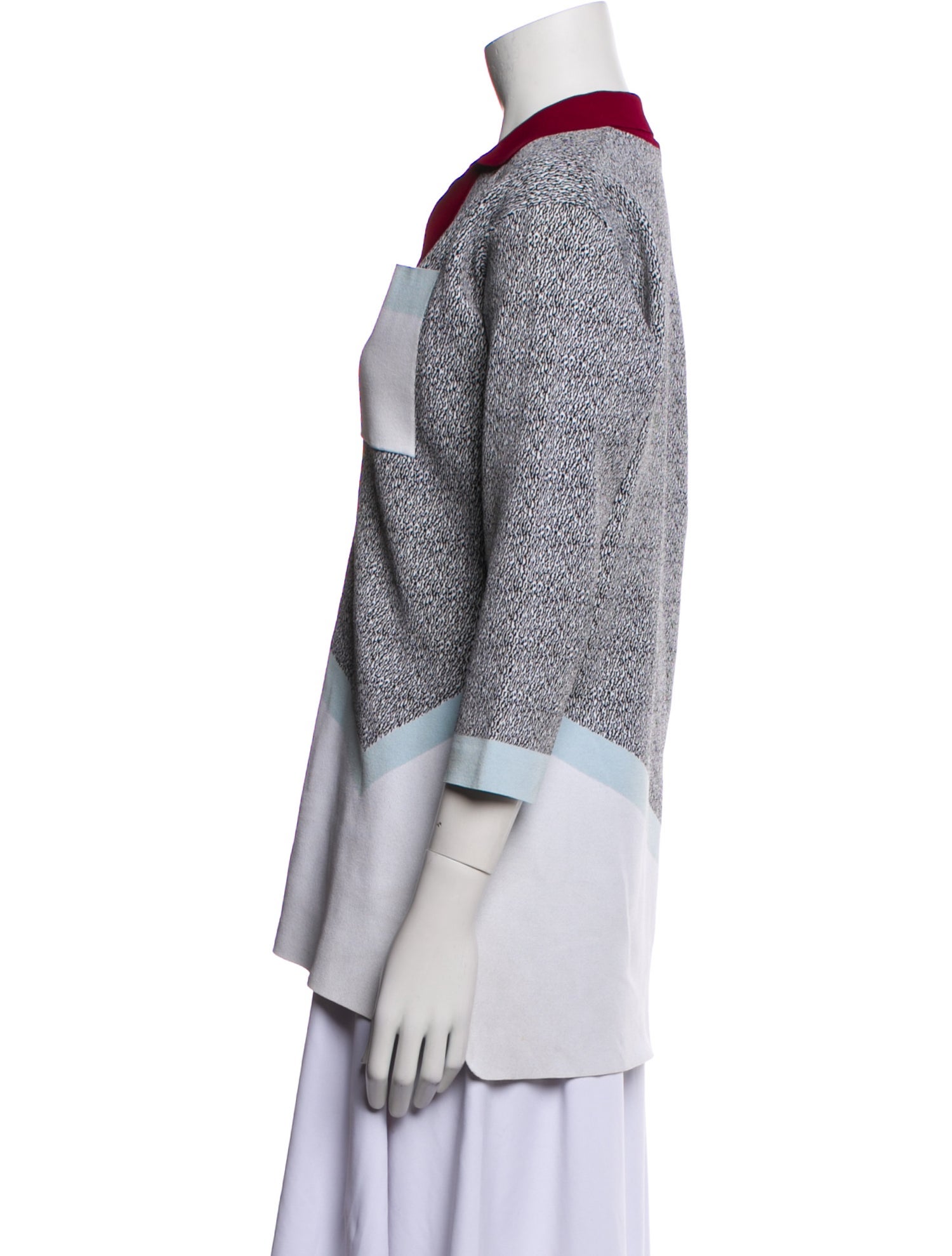 Tod's Printed Plunge Neckline Tunic