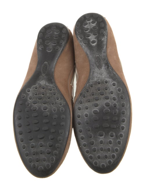 Tod's Leather Bow Accents Ballet Flats