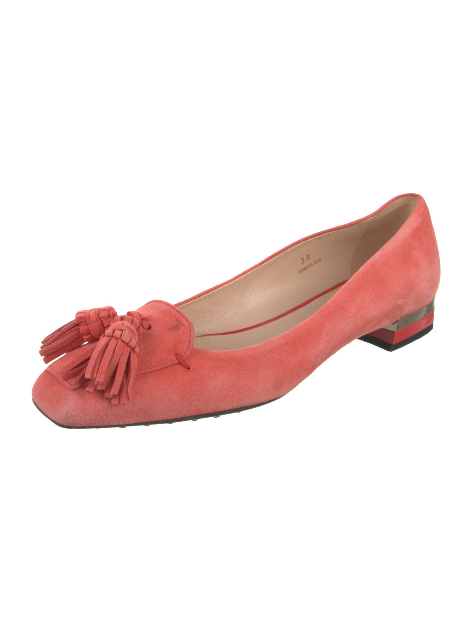 Tod's Suede Tassel Accents Flats