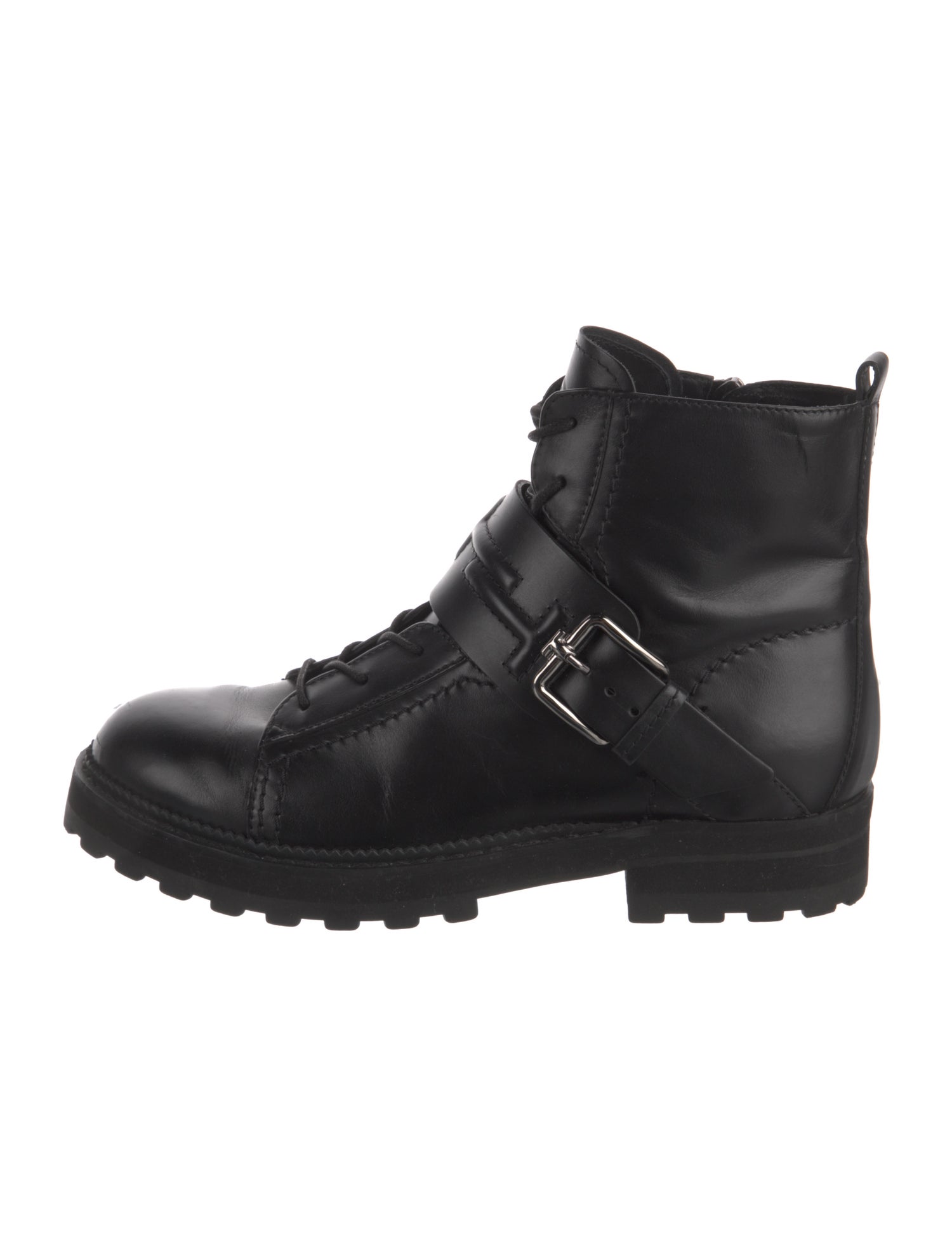 Tod's Leather Combat Boots
