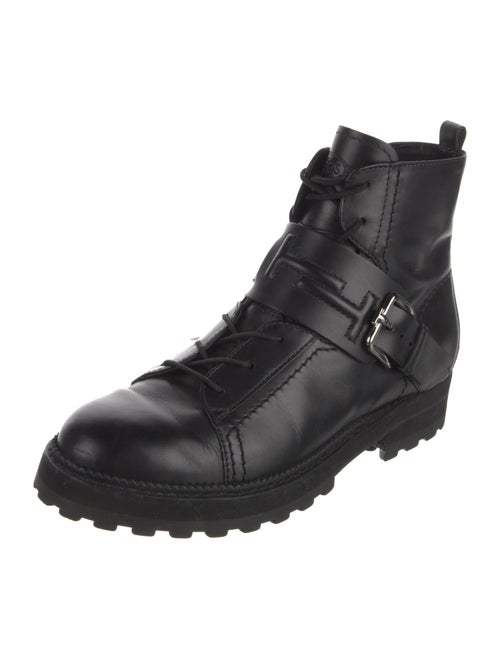 Tod's Leather Combat Boots