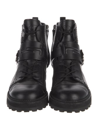 Tod's Leather Combat Boots