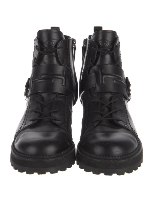 Tod's Leather Combat Boots
