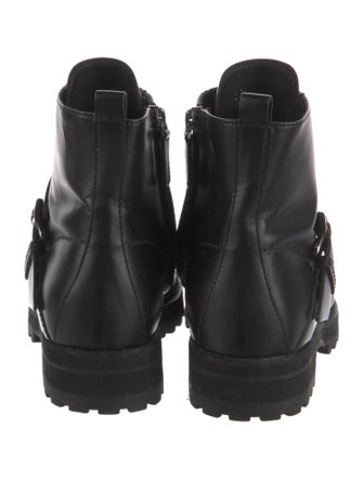 Tod's Leather Combat Boots