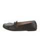 Tod's Leather Fringe Trim Accent Loafers