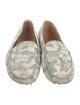 Tod's Suede Animal Print Loafers