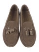 Tod's Suede Bow Accents Moccasins