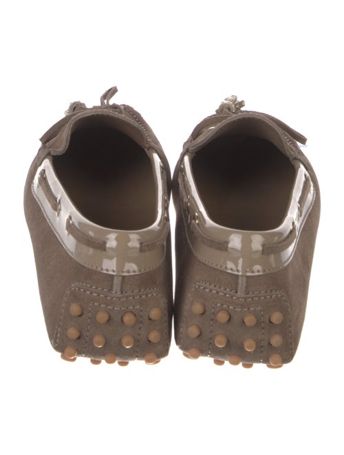Tod's Suede Bow Accents Moccasins