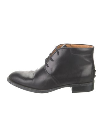 Tod's Leather Combat Boots