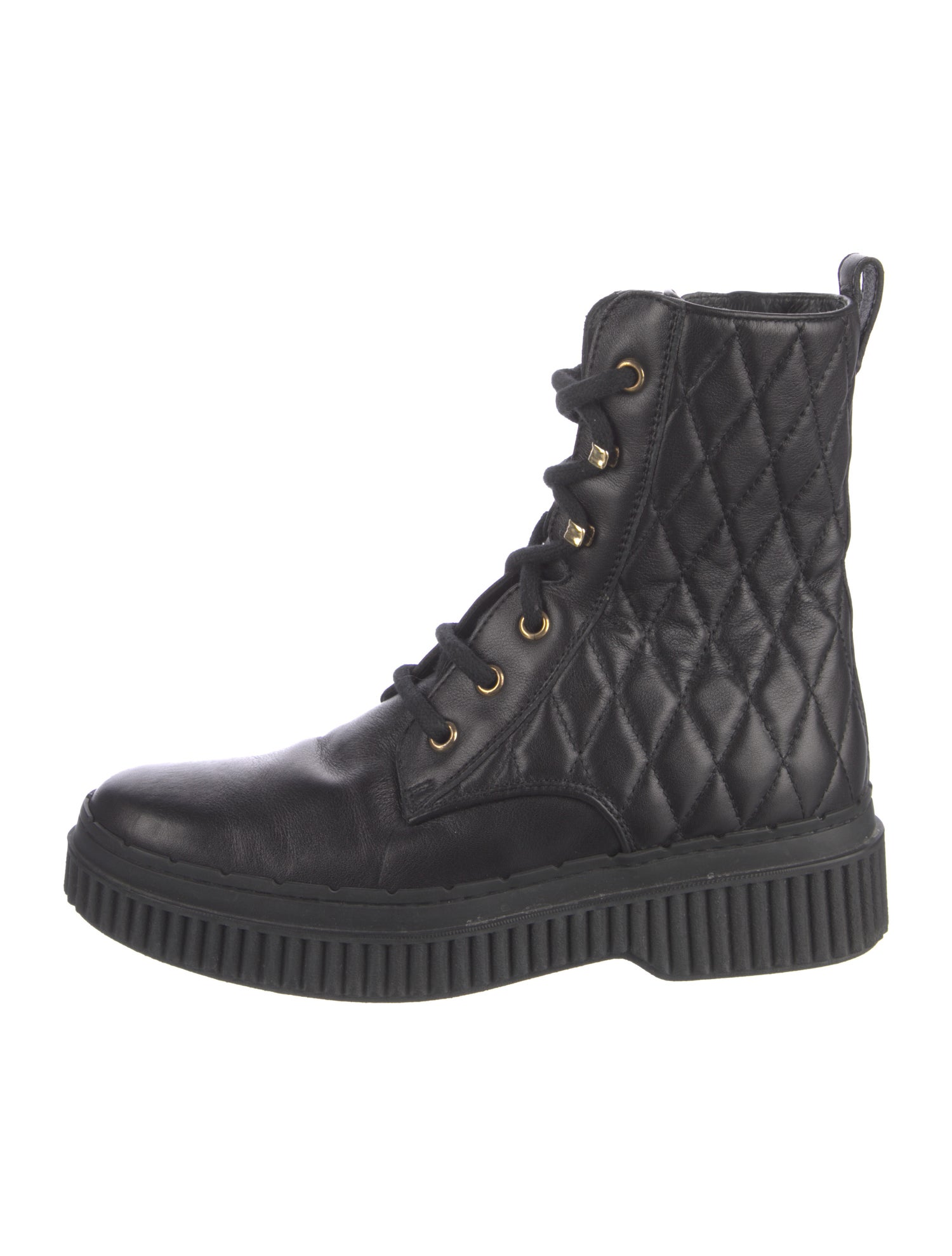 Tod's Leather Combat Boots