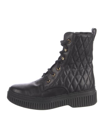 Tod's Leather Combat Boots
