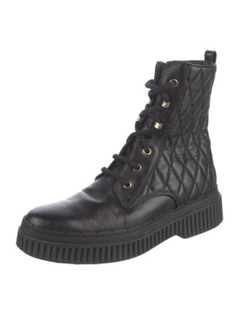 Tod's Leather Combat Boots