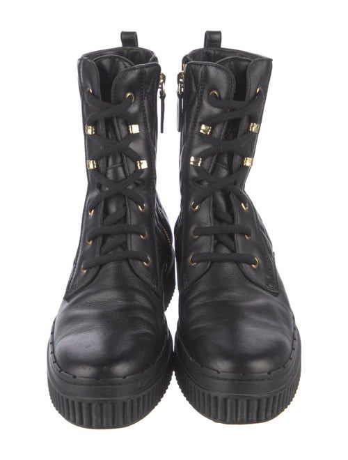 Tod's Leather Combat Boots