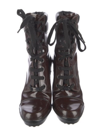 Tod's Leather Lace-Up Boots