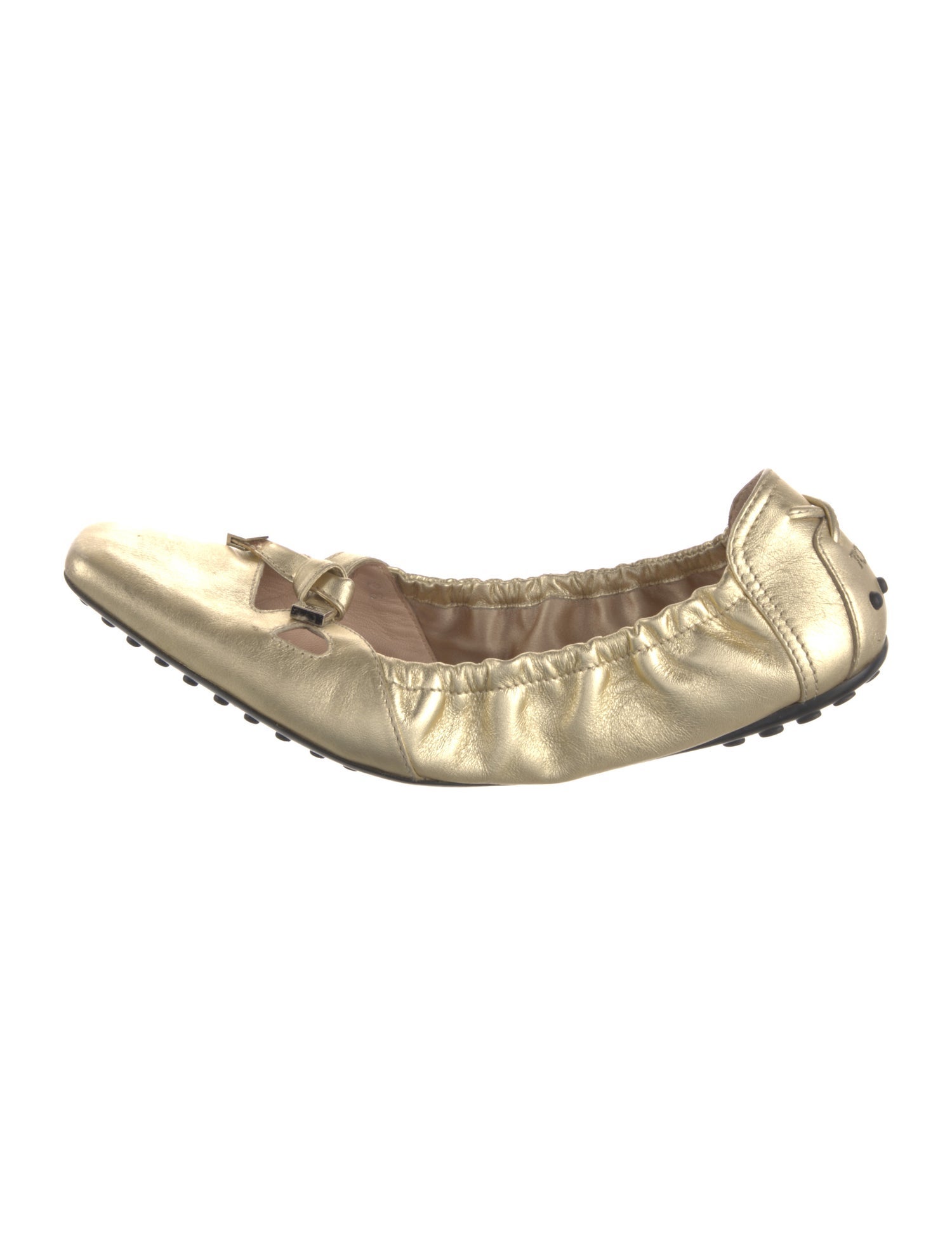 Tod's Leather Bow Accents Ballet Flats