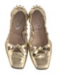 Tod's Leather Bow Accents Ballet Flats