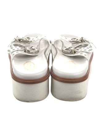 Tod's Leather Lasercut Accents Slides