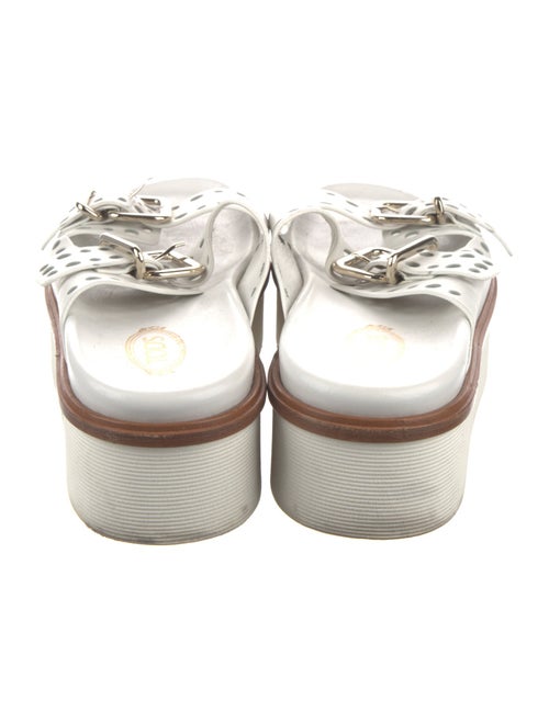 Tod's Leather Lasercut Accents Slides
