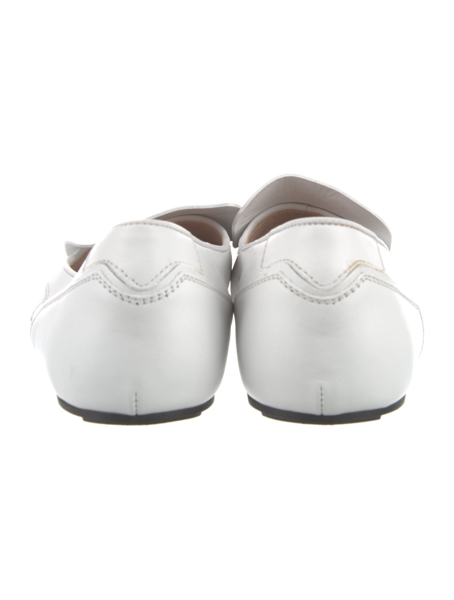 Tod's Leather Fringe Trim Accent Loafers